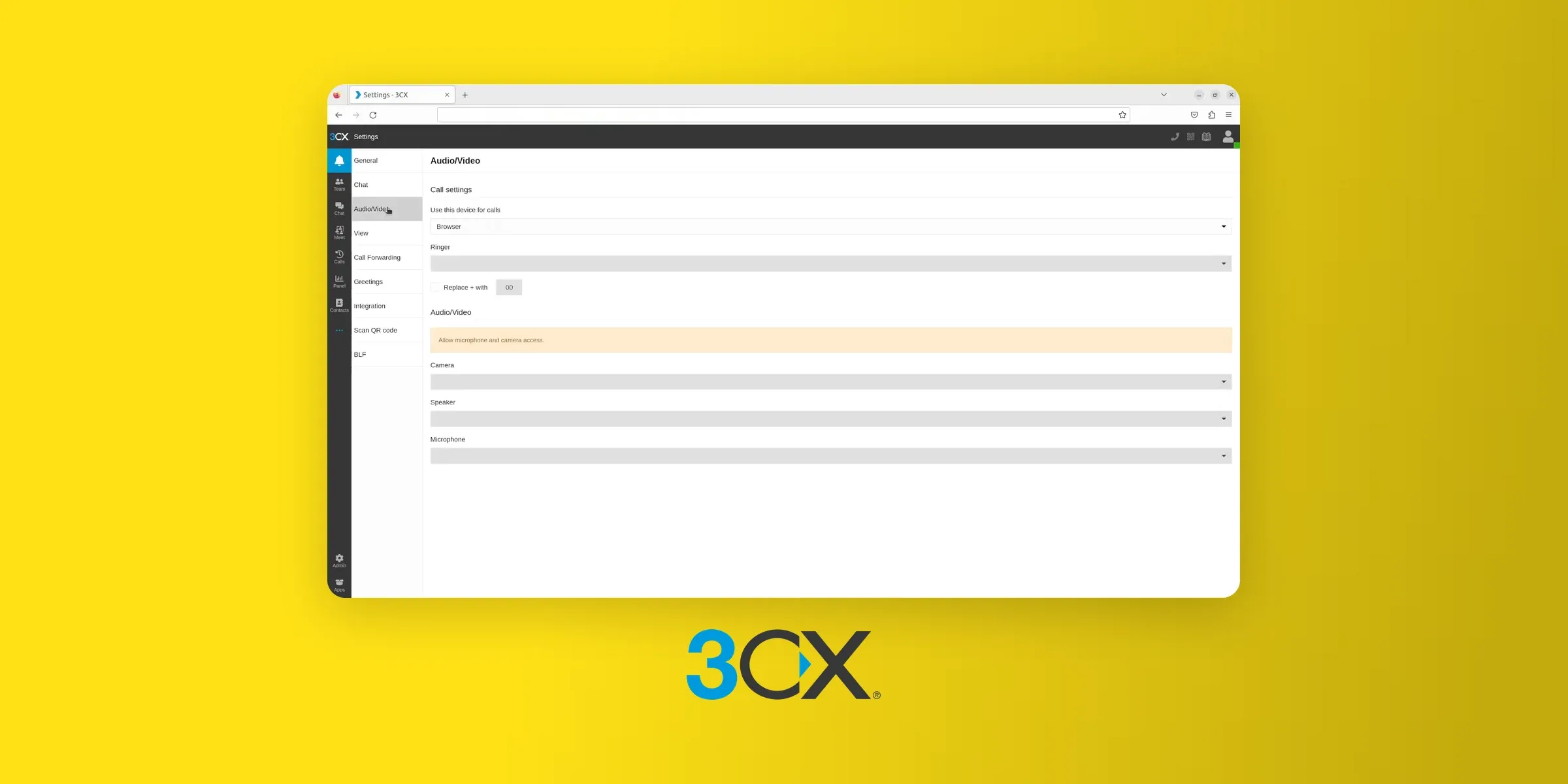 3cx platform screenshot