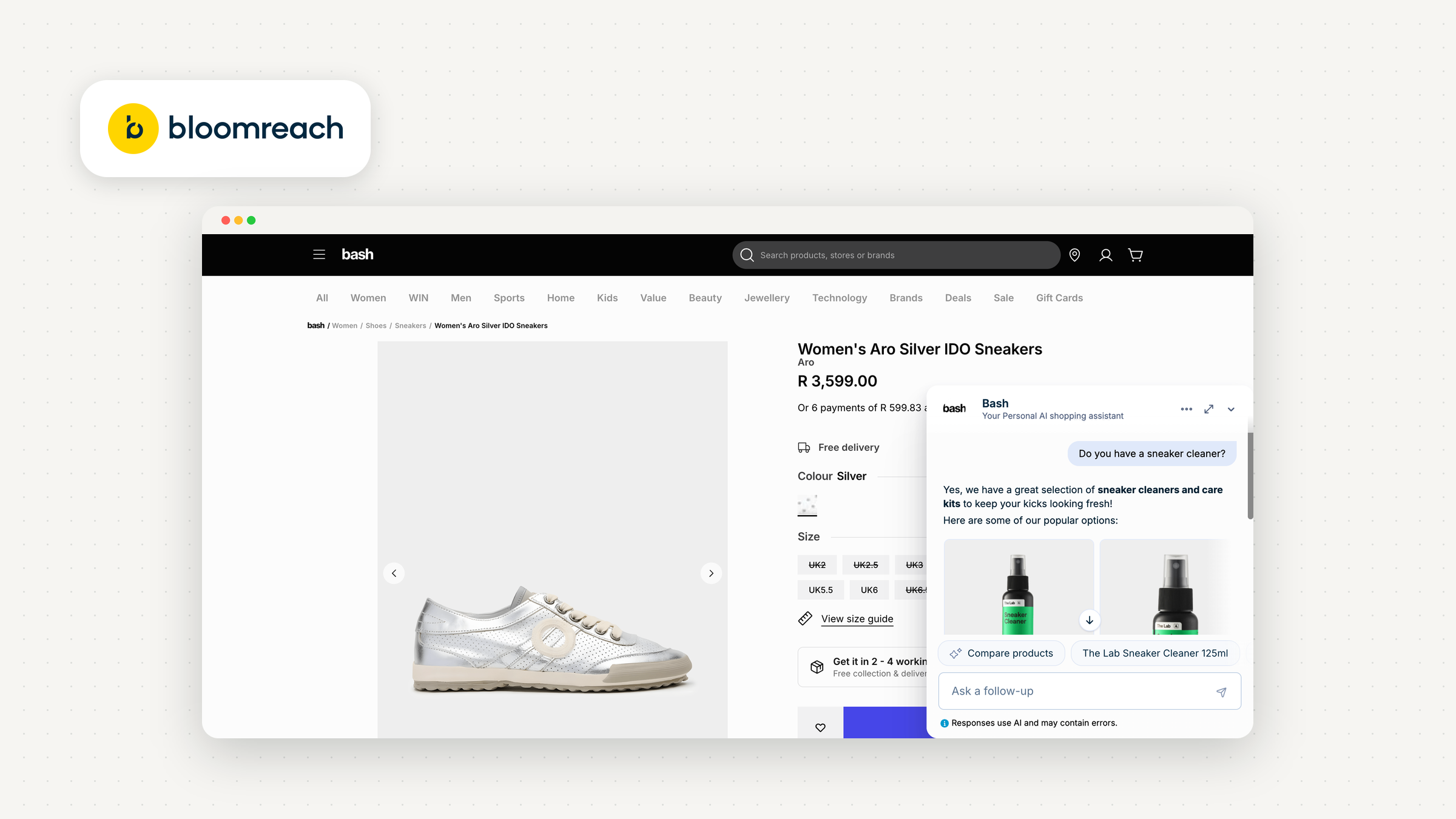 Bloomreach Clarity set up on bash.com