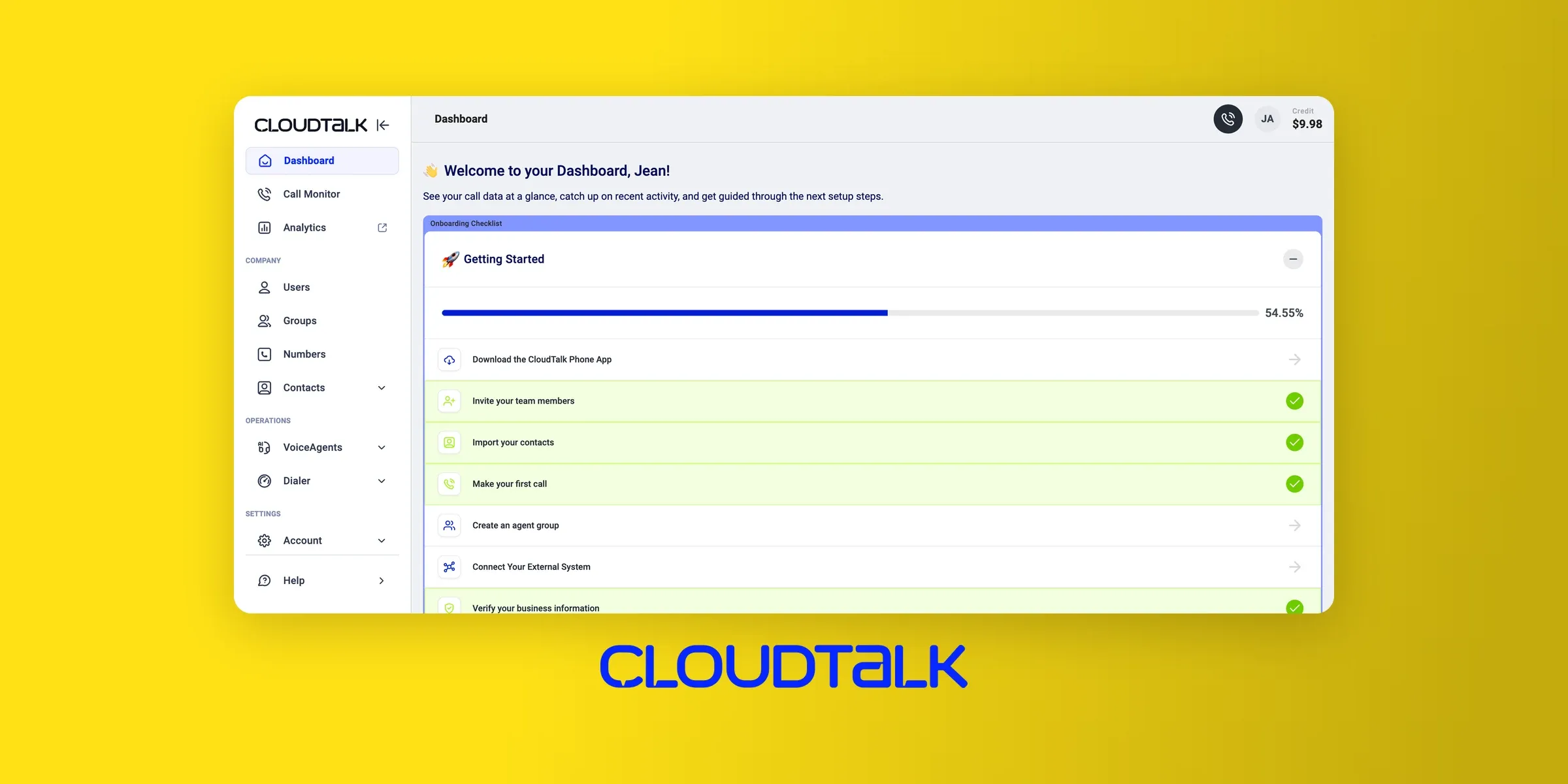 Cloudtalk Onboarding