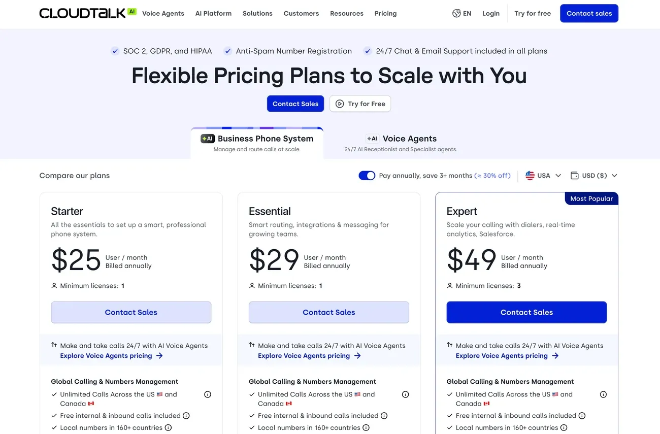 Cloudtalk pricing
