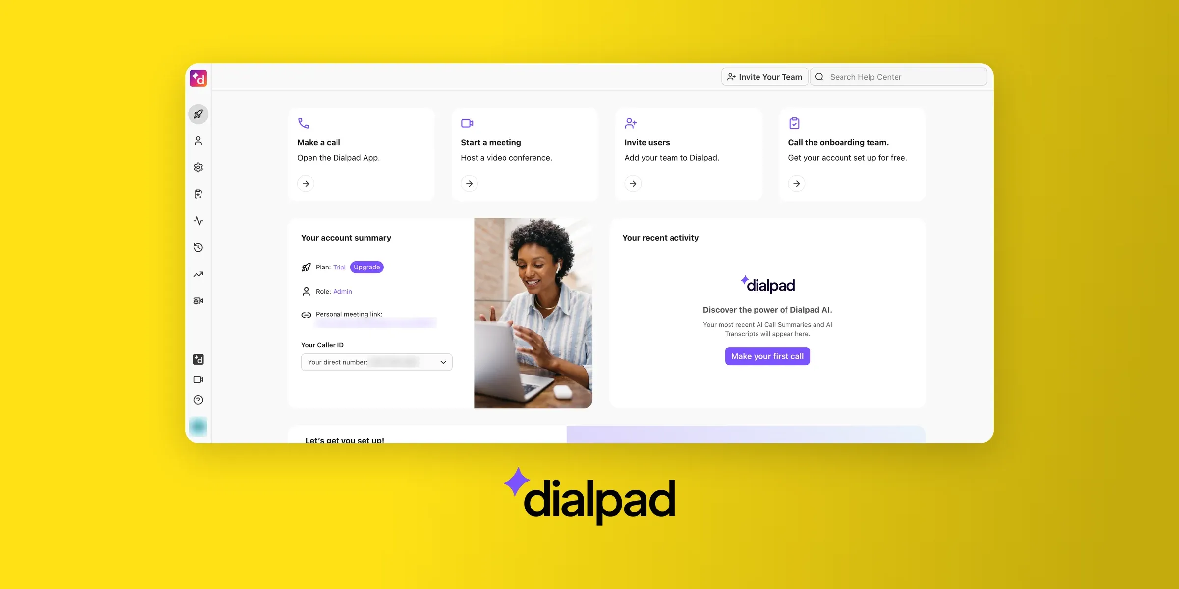 DIalpad dashboard