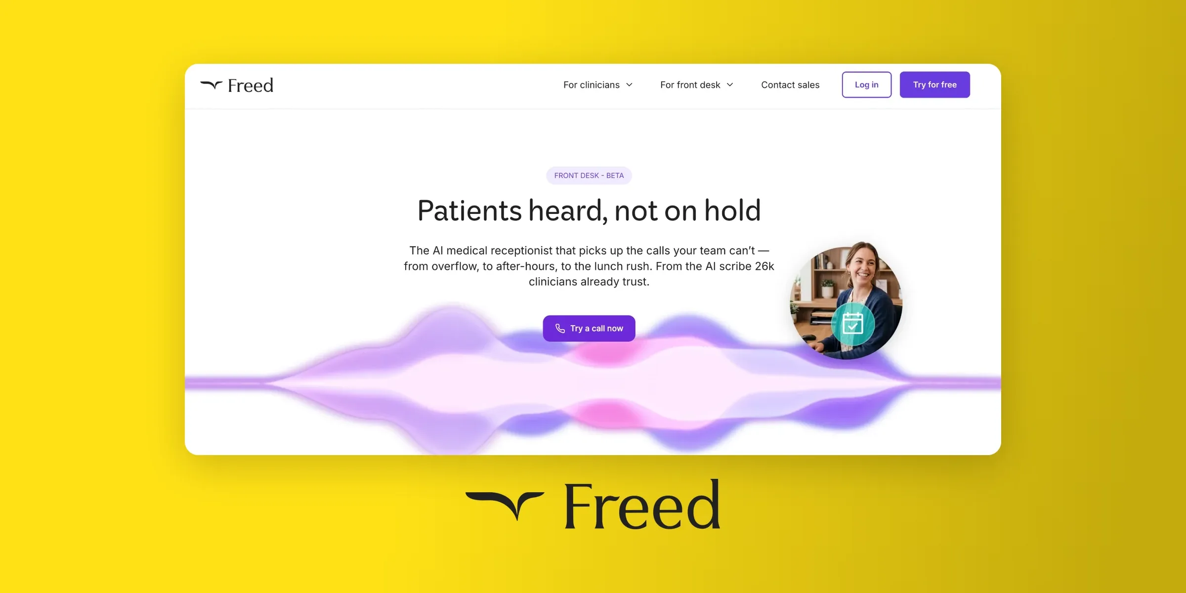 Freed AI receptionist