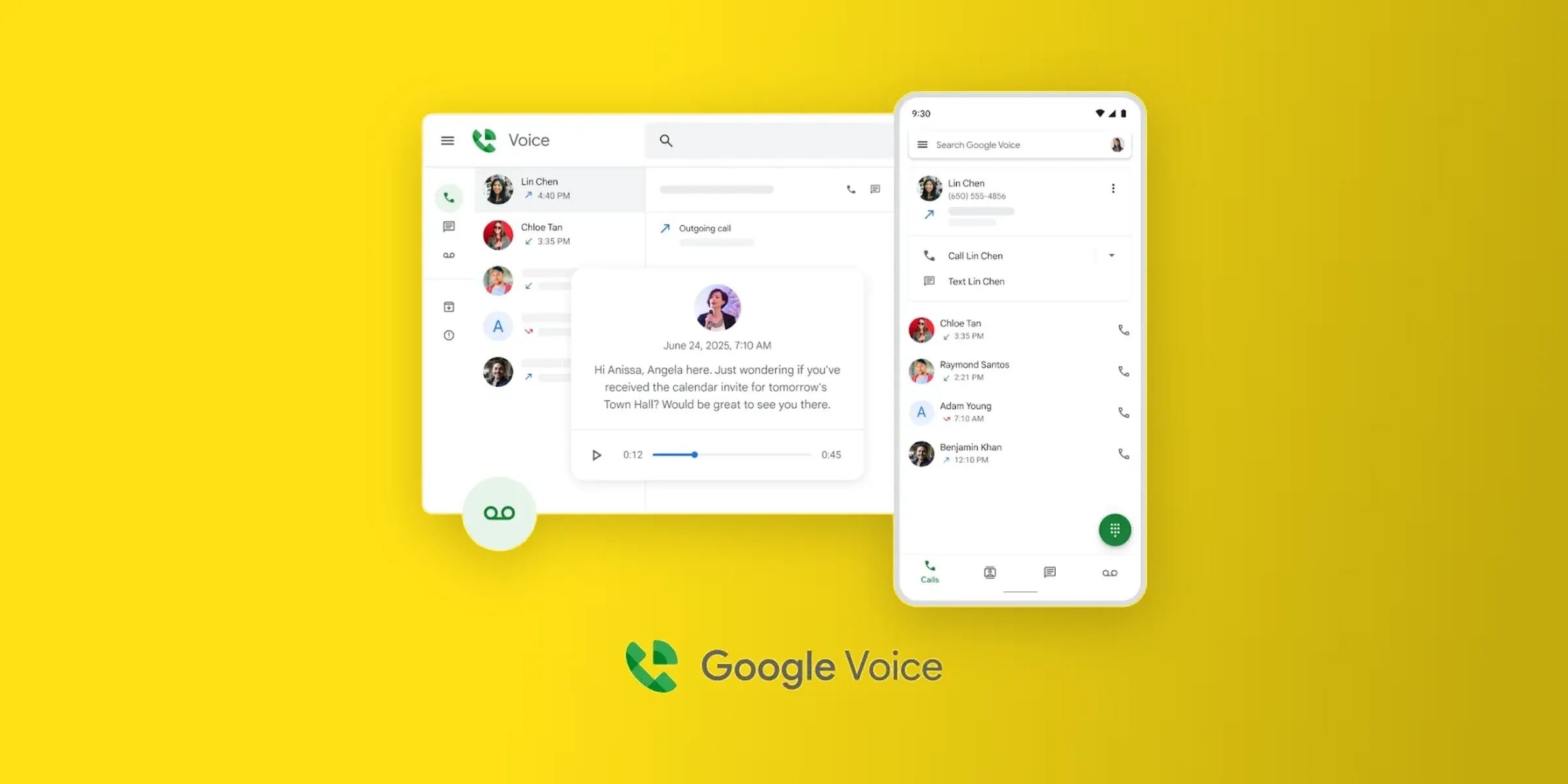 Google Voice screenshot