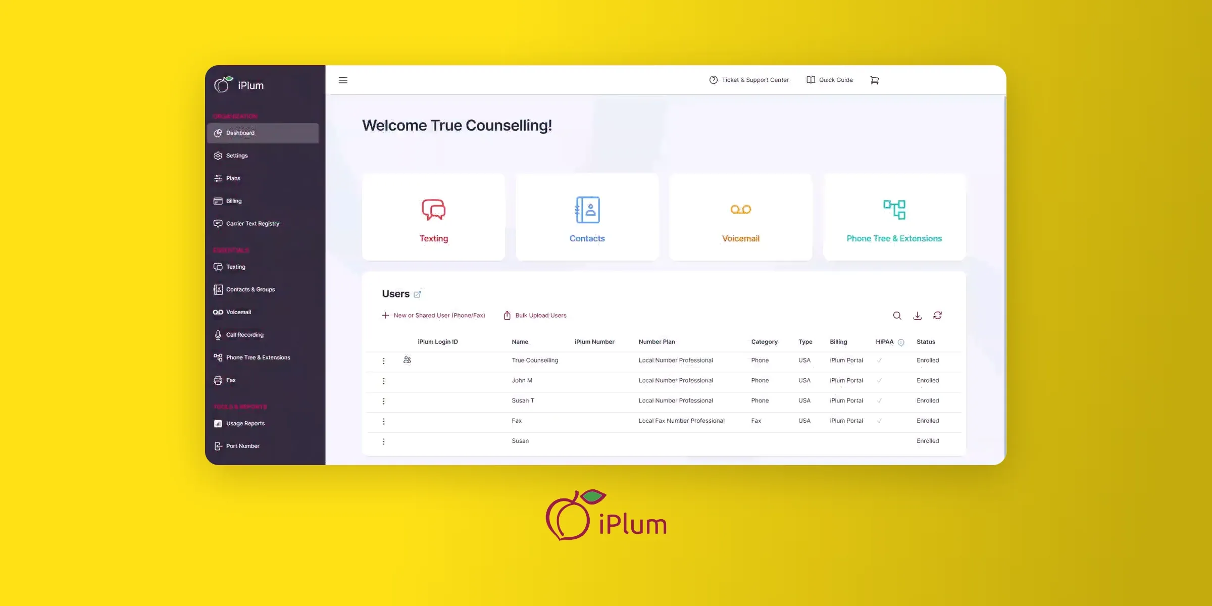 iPlum HIPAA-compliant VoIP