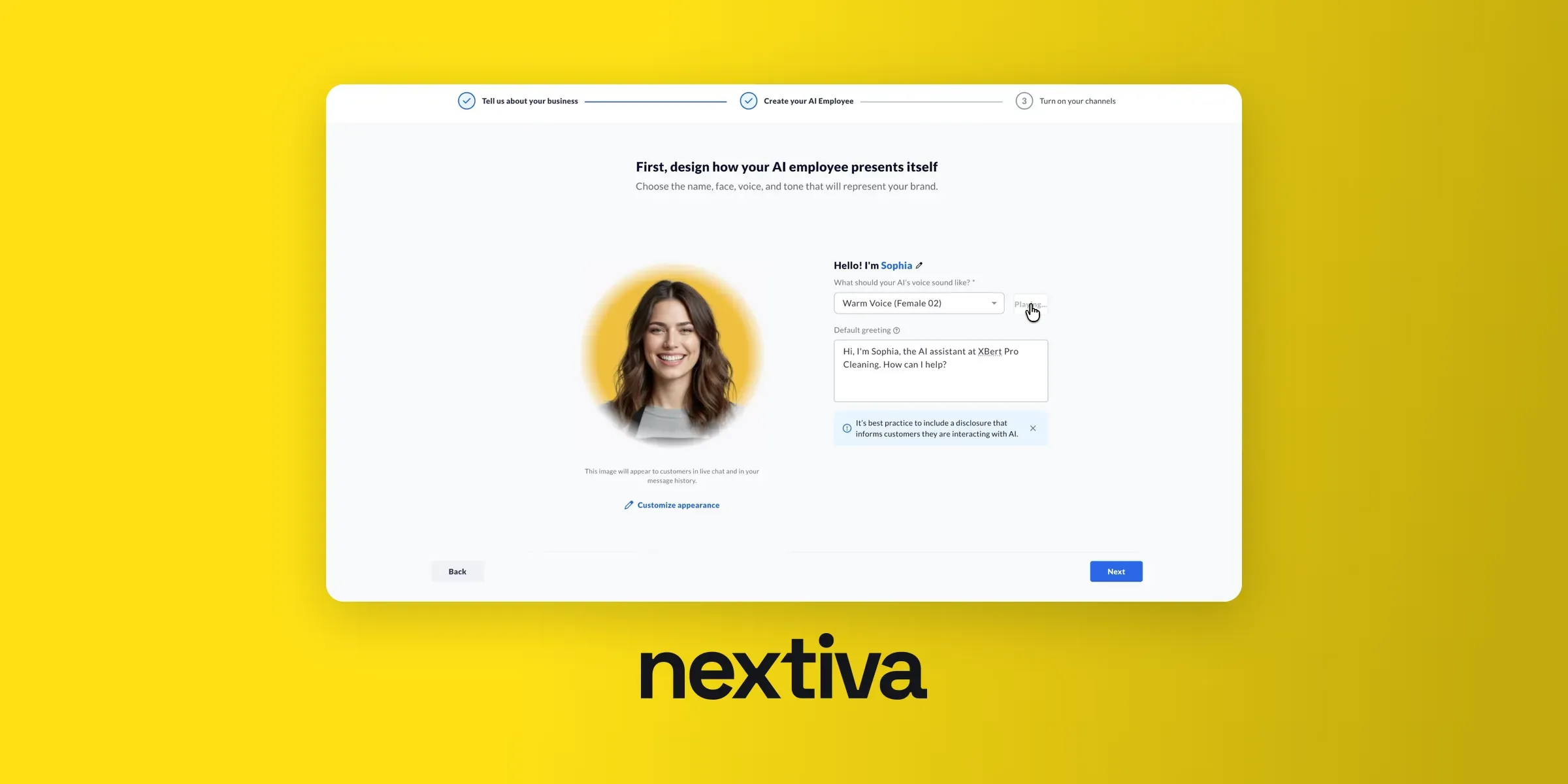 Nextiva AI receptionist